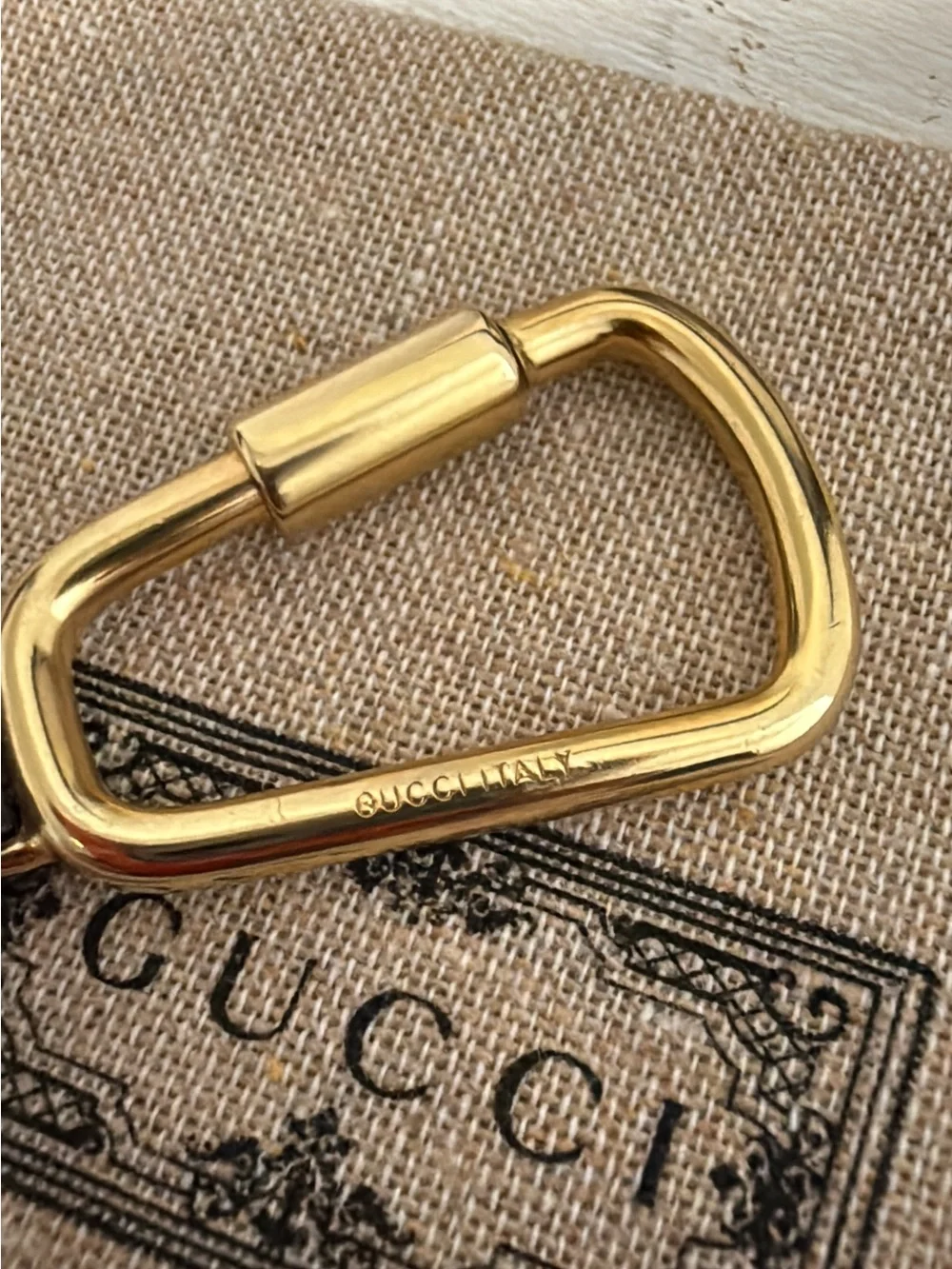 Stunning GUCCI key Chain with dust bag like NEW